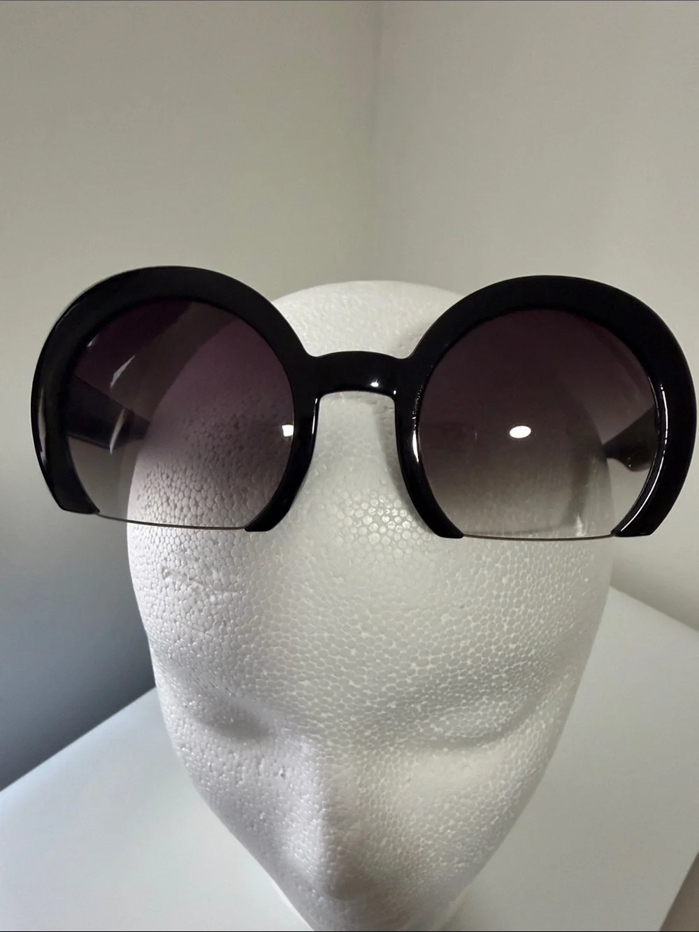 Black Round Sunglasses for Men